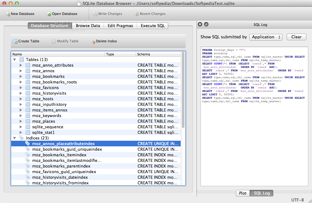 db browser for sqlite size of table