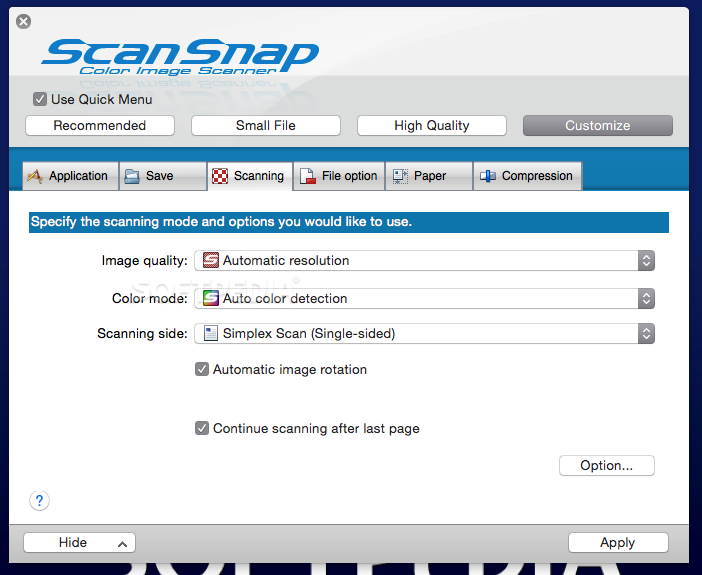 scansnap software for mac el capitan