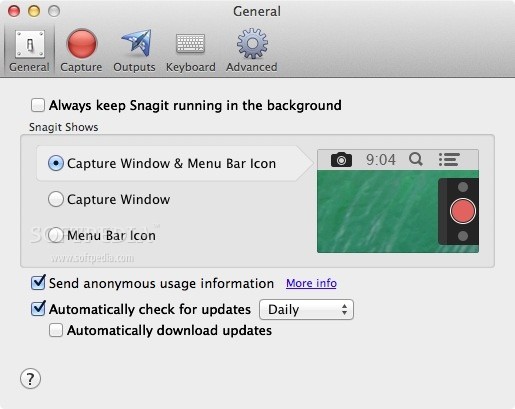 scrolling capture snagit for mac