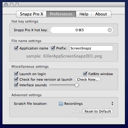 enter licensing information for snapz pro x