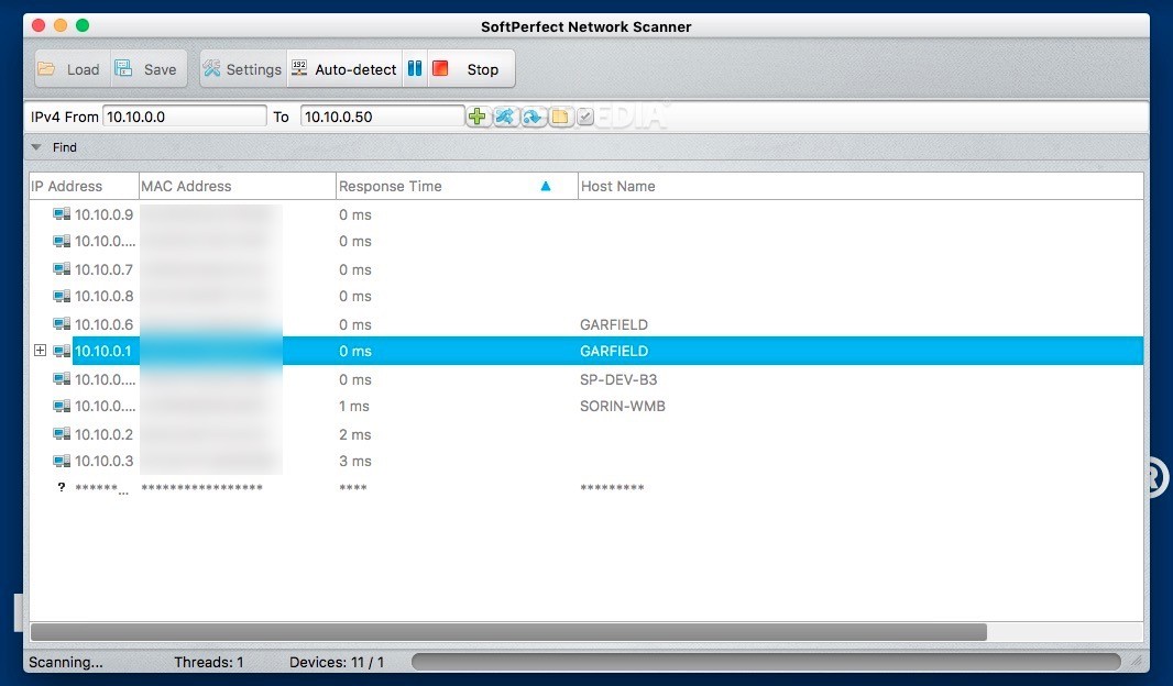 softperfect network scanner