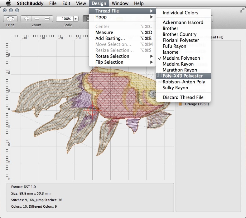 Embroidery software converter
