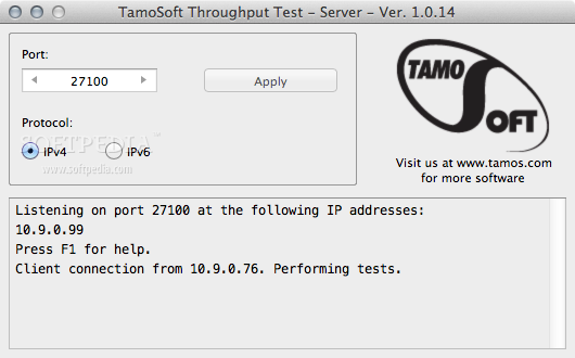 tamosoft throughput test accuracy