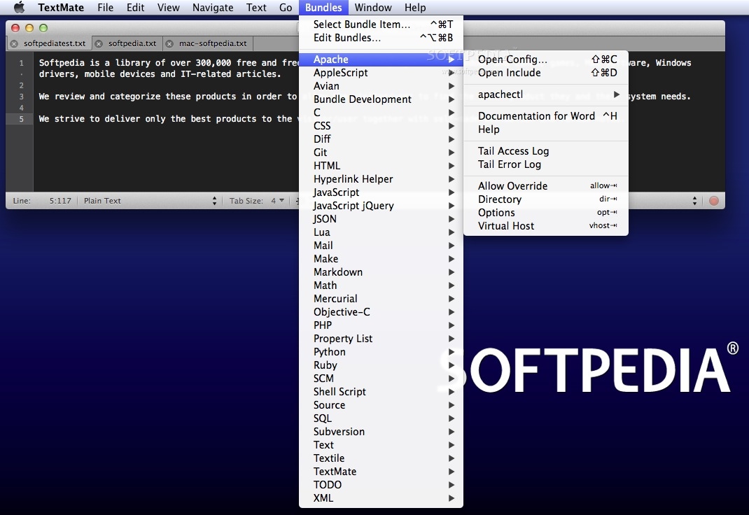 Textmate 2 0 6 – Codemarkup Editor With Many Features