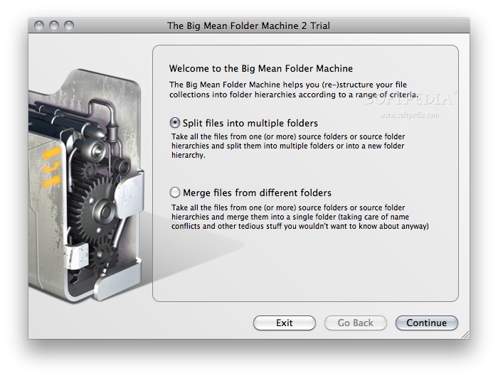 utility for making a large folder on mac