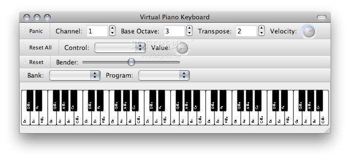 virtual midi piano keyboard scratchy sound