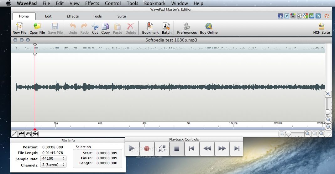 NCH WavePad Audio Editor 17.57 download the new version for ipod