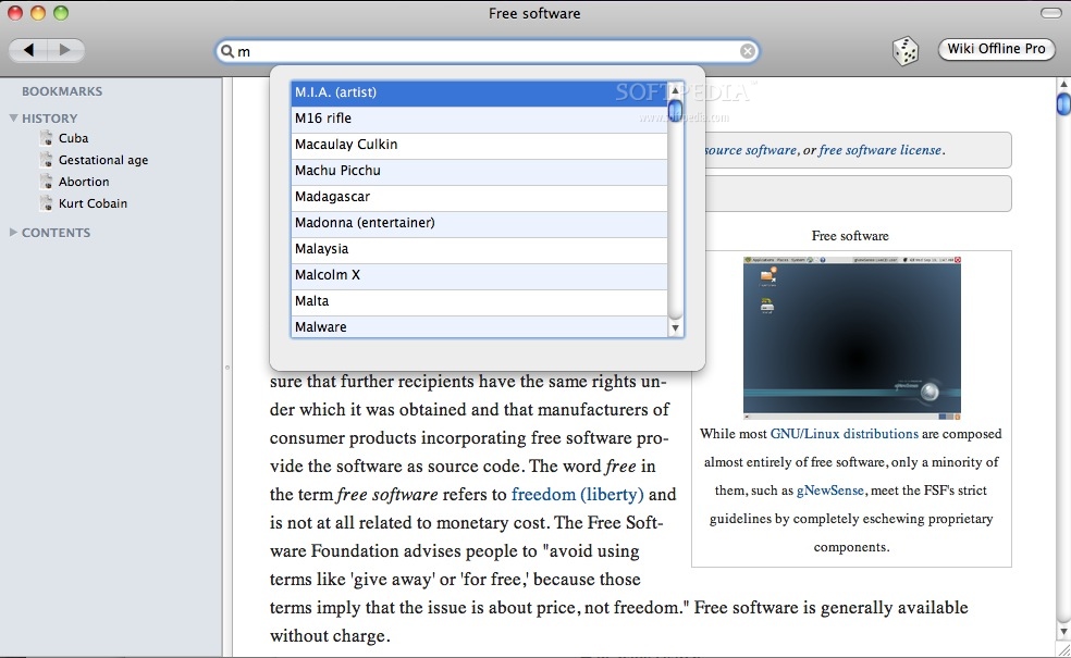 free offline wikipedia download mac