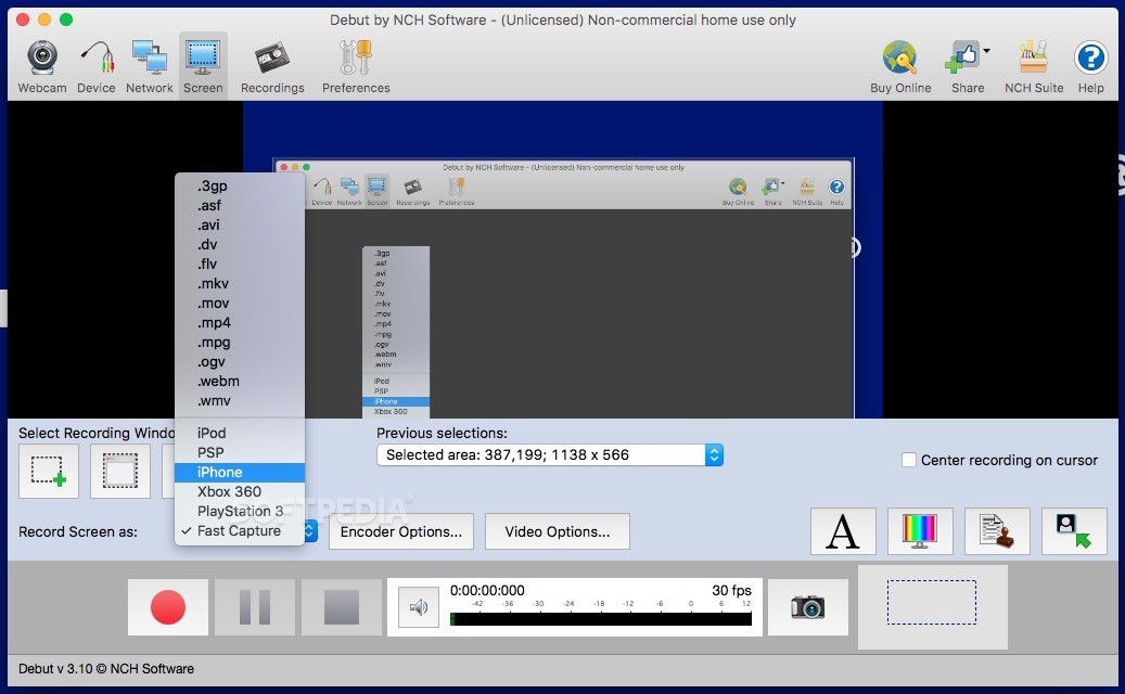 debut video capture software mac download free