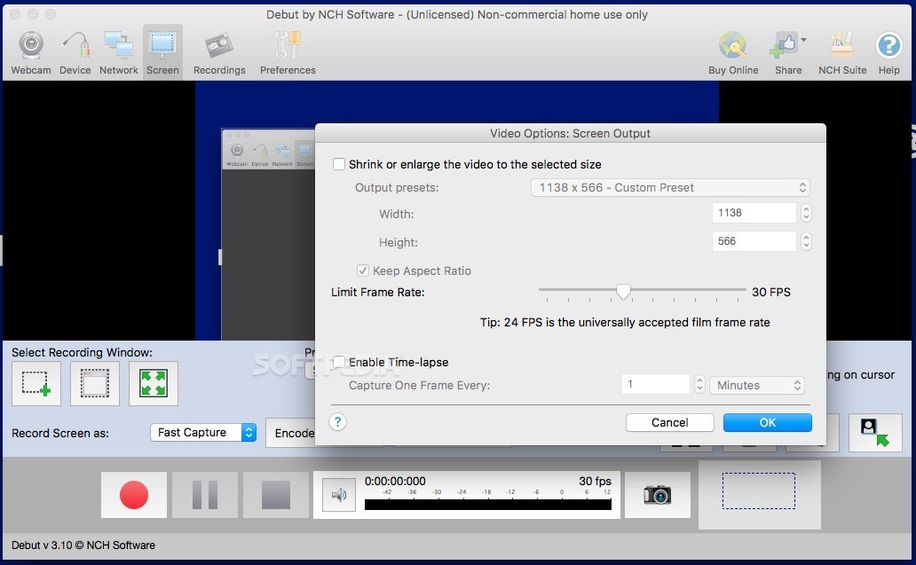debut video capture free mac download