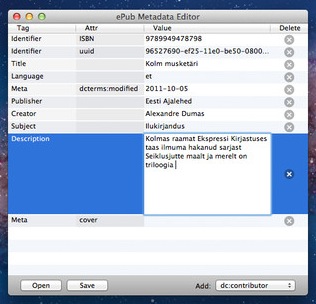 ebook metadata editor