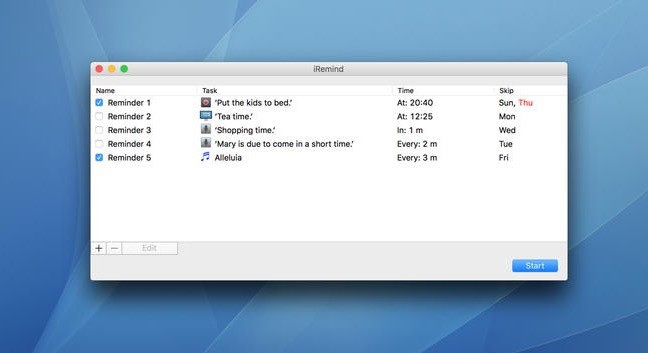 Download iRemind 1.2.4 (Mac) – Download Free