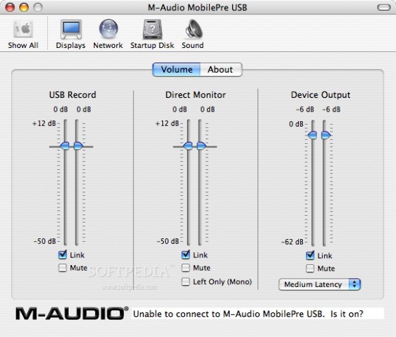 M-Audio USB MobilePre screenshot