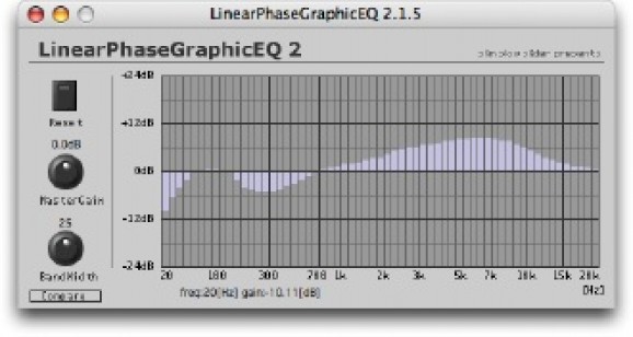 LinearPhaseGraphicEQ screenshot