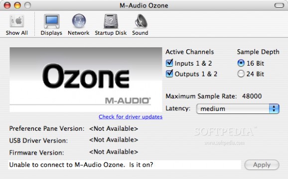 M-Audio Ozone screenshot