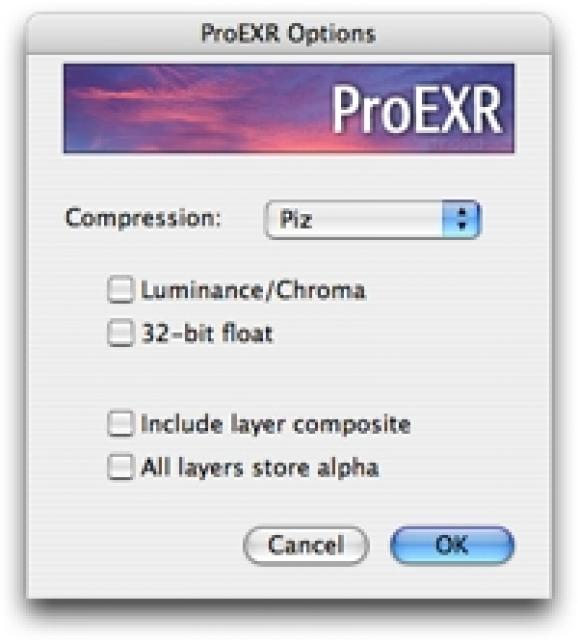 ProEXR screenshot