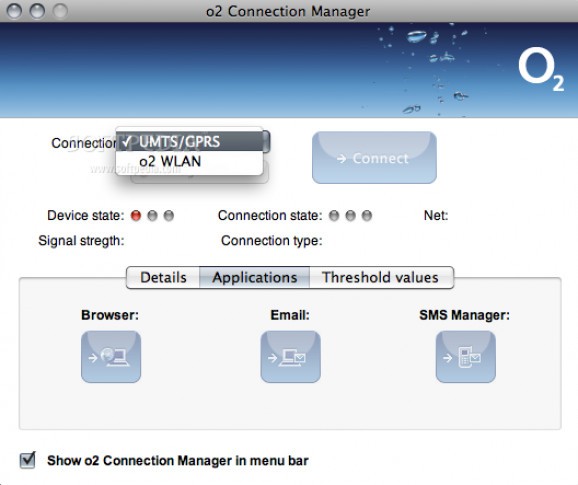 O2 Connection Manager screenshot