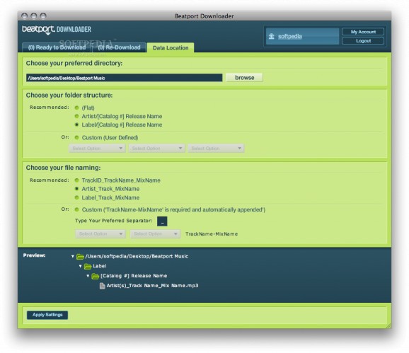 Beatport Downloader screenshot