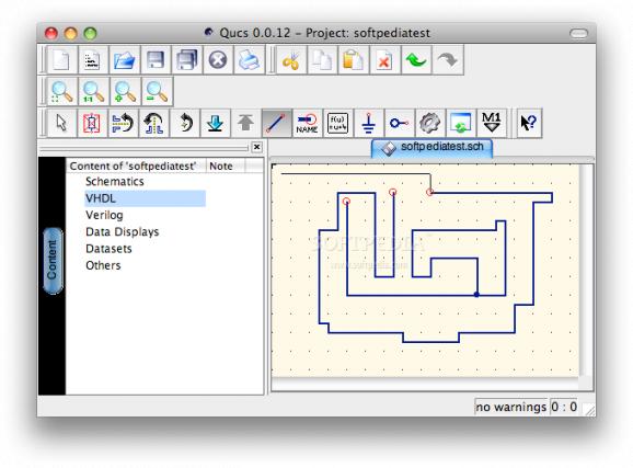 Qt Universal Circuit Simulator screenshot