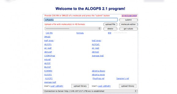 ALOGPS screenshot