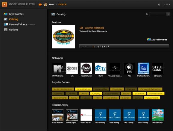 Adobe Media Player screenshot