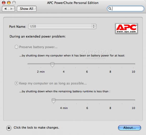 APC Powerchute screenshot