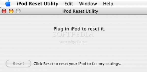Apple iPod Reset Utility screenshot