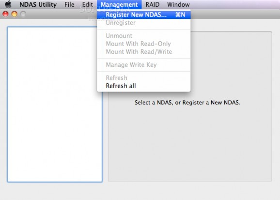 NDAS Utility screenshot