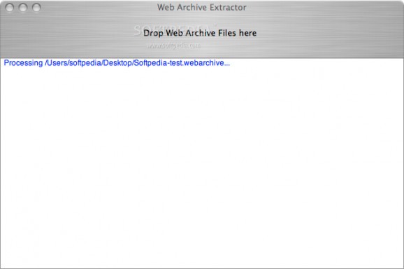 Web Archive Extractor screenshot