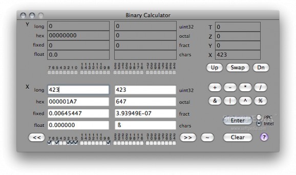 Binary Calculator screenshot