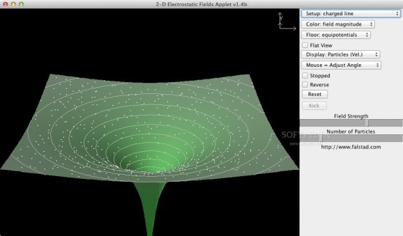 2-D Electrostatic Fields screenshot