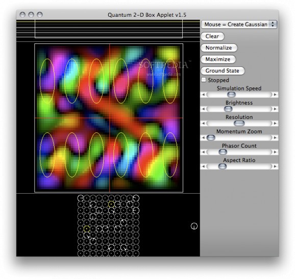 2-D Rectangular Square Well screenshot