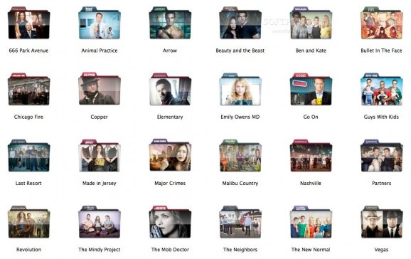 2012 Fall Season TV Series Folders screenshot