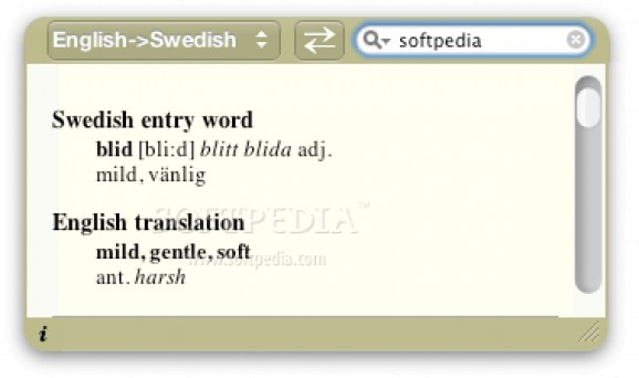 Swedish Lexin screenshot