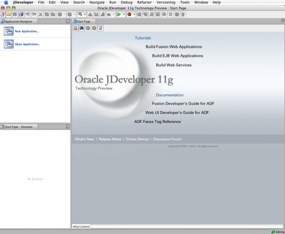 Oracle JDeveloper screenshot