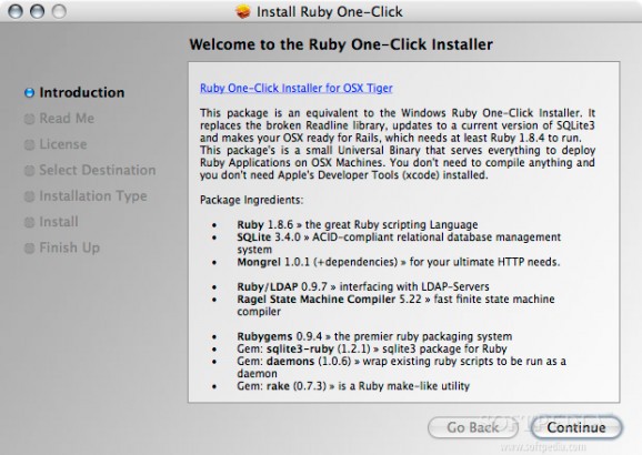 Ruby One-Click Installer screenshot