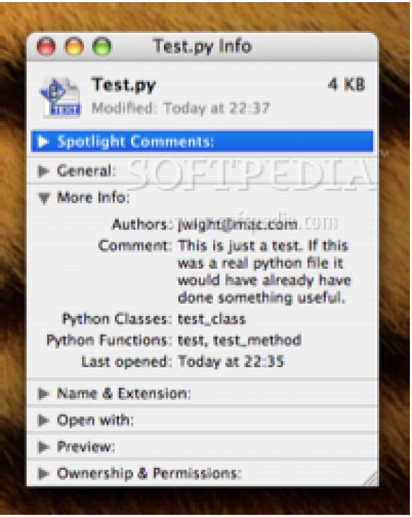 Python Metadata Importer screenshot
