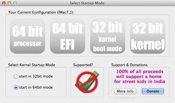 32- or 64-bit Kernel Startup screenshot