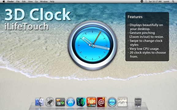 3D Clock screenshot