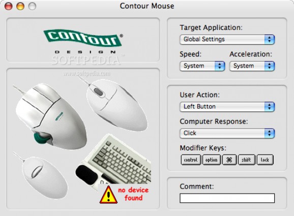 Contour Mouse Driver screenshot