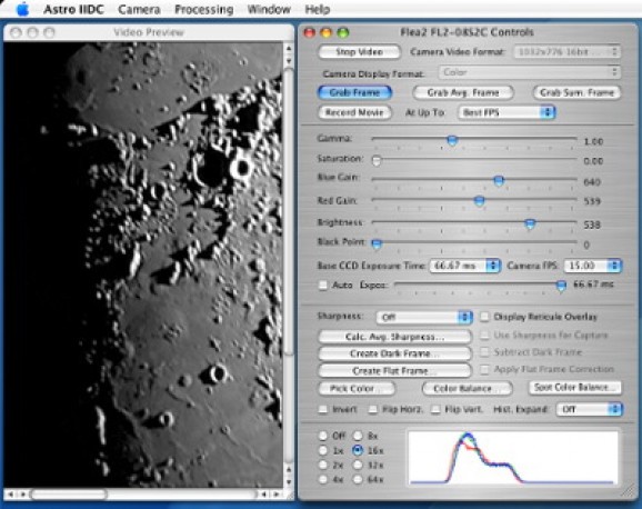Astro IIDC screenshot