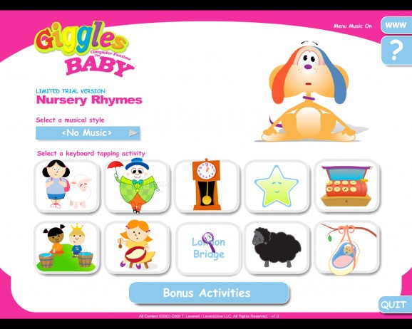 Giggles Computer Funtime For Baby: Nursery Rhymes screenshot