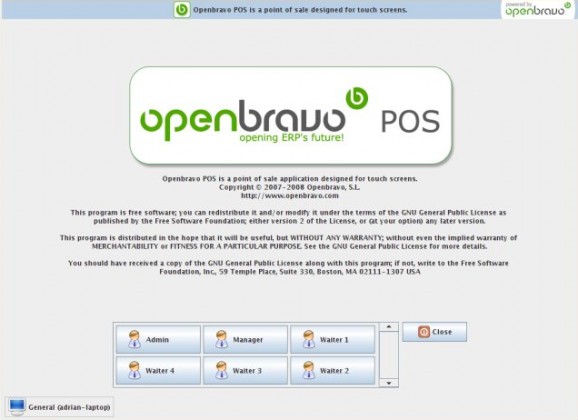 OpenbravoPOS screenshot