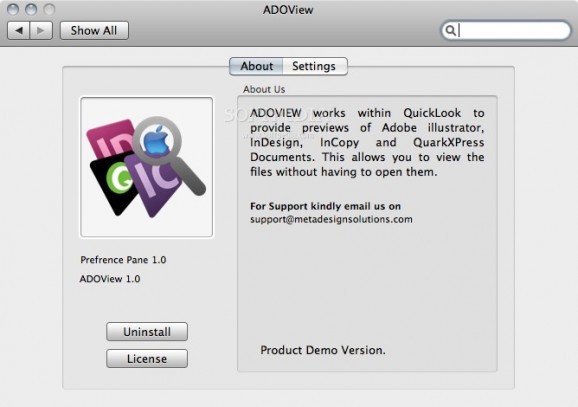 ADOView InDesign, Quark Viewer screenshot