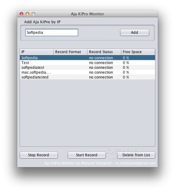 AJA Ki Pro Monitor screenshot