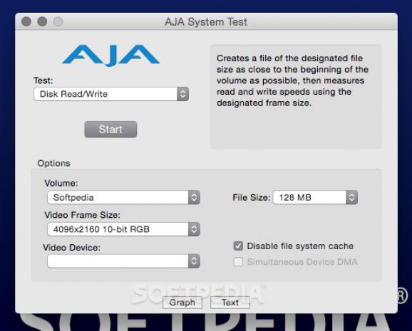 AJA System Test screenshot