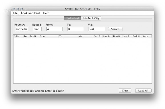 APSRTC Bus Schedule - Felix screenshot