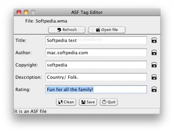ASF Tag Editor screenshot