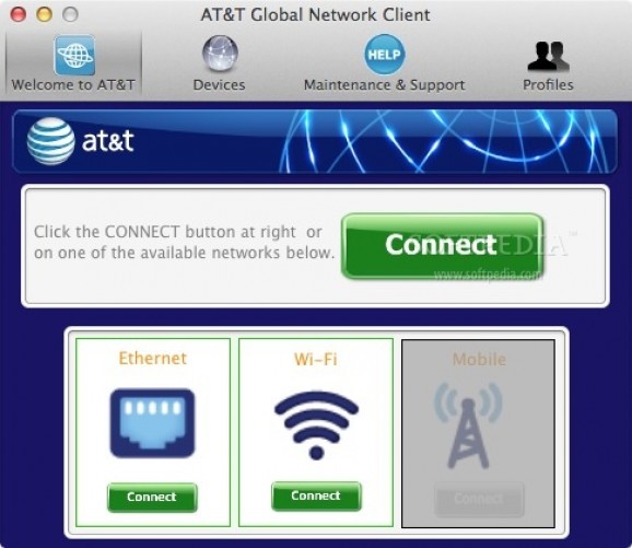 AT&T Global Network Client screenshot