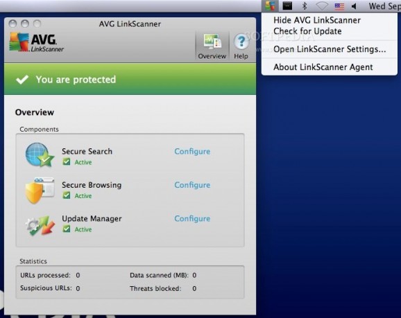 AVG LinkScanner screenshot